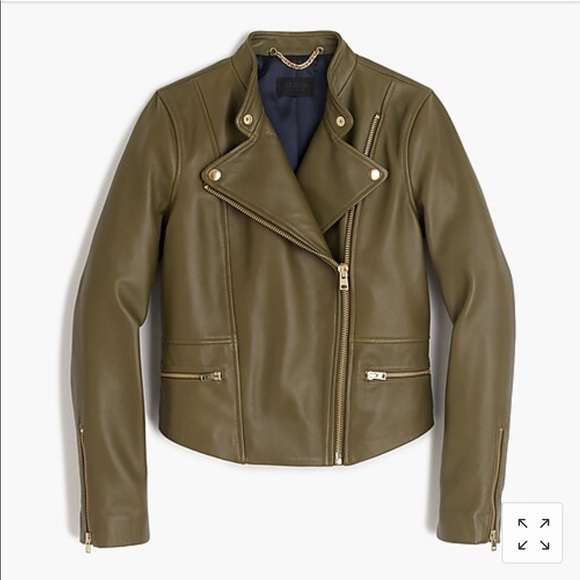 J. Crew Jackets & Blazers - J. Crew Collection | Motorcycle Leather Jacket 4